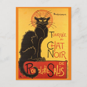 Chatta Noir Steinlen Belle Epoque Vintage Art Vykort