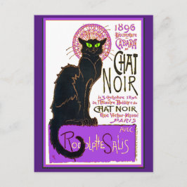 Chatta Noir, Steinlen, konst, vykort