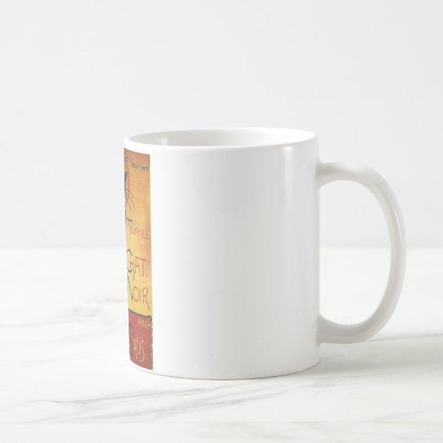 Chatta Noir - svart katt Kaffemugg (Höger)