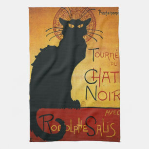 Chatta Noir - svart katt Kökshandduk
