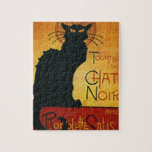 Chatta Noir - svart katt Pussel