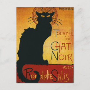Chatta Noir - svart katt Vykort