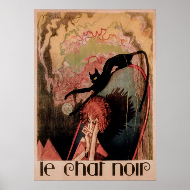 Chatta Noir Vintage Katt Poster (Framsidan)