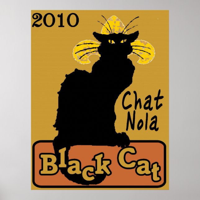 Chatta Nola, svart katt, 2010 Poster (Framsidan)