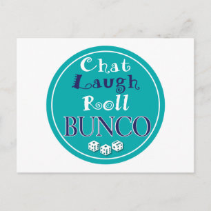 chatta,skratt,rulla - bunco vykort
