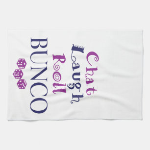 chatta skratt, rulle - bunco kökshandduk