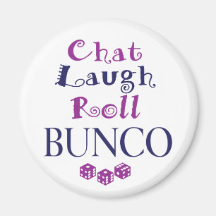 chatta skratt, rulle - bunco magnet
