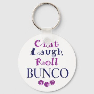 chatta skratt, rulle - bunco nyckelring