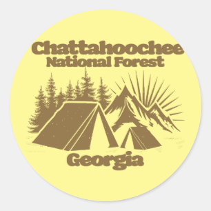 Chattahoochee National Forest Georgia Runt Klistermärke