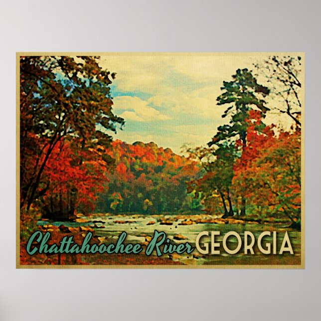 Chattahoochee River Georgia Poster (Framsidan)