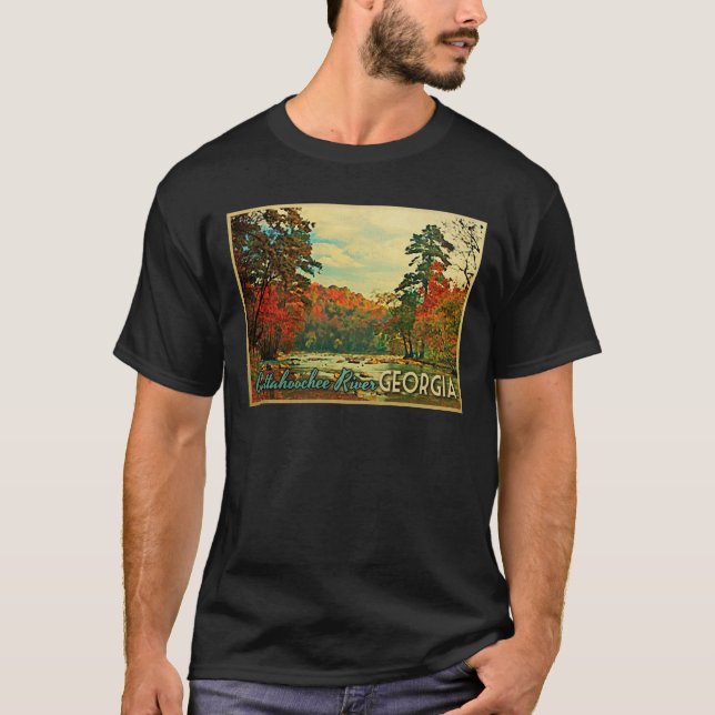 Chattahoochee River Georgia Tee Shirt (Framsida)