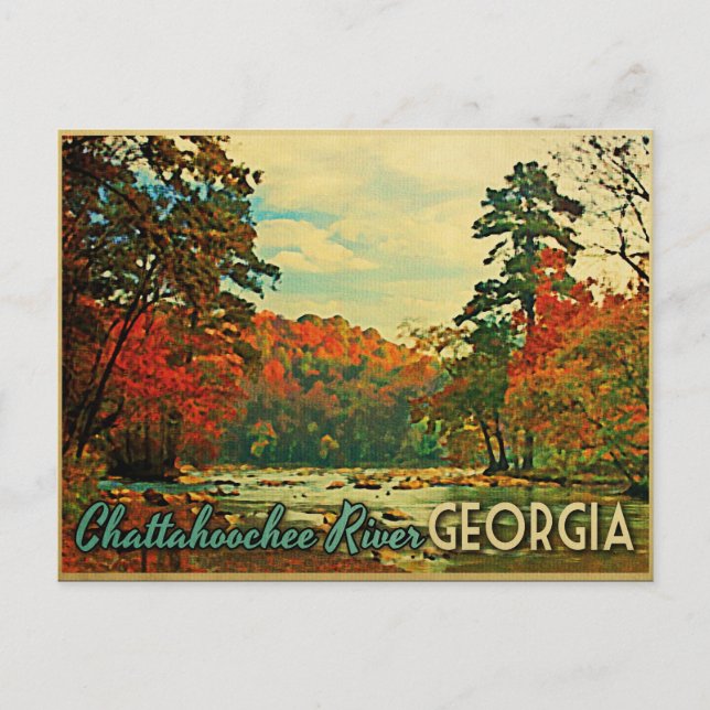 Chattahoochee River Georgia Vykort (Framsida)