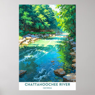 Chattahoochee River, Georgien Poster