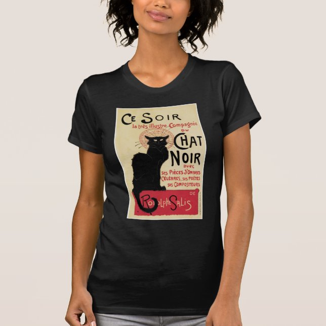ChattaNoir~Black katt T-shirt (Framsida)