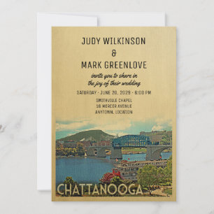 Chattanooga bröllopsinbjudan Tennessee Inbjudningar