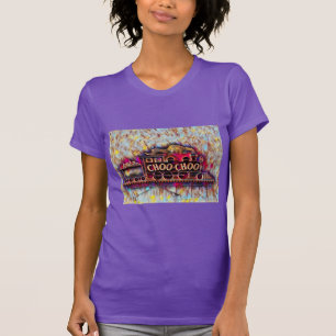 Chattanooga Choo Choo neon oljemålning T Shirt