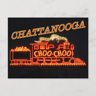 Chattanooga Choo Choo neon-tecken Vykort