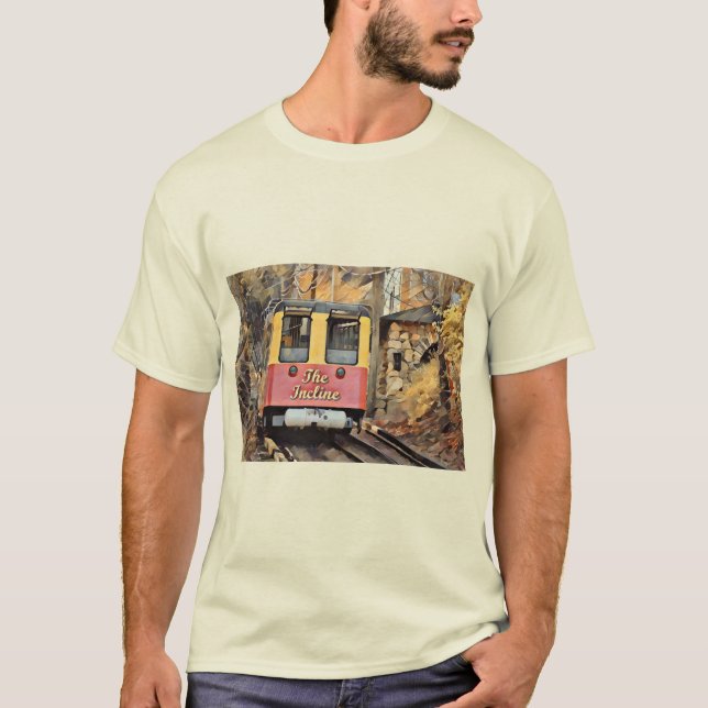 Chattanooga Incline Railway Descent Oljemålning T Shirt (Framsida)