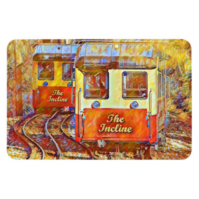Chattanooga Incline Railway Midpoint Painting Magnet (Horisontell)