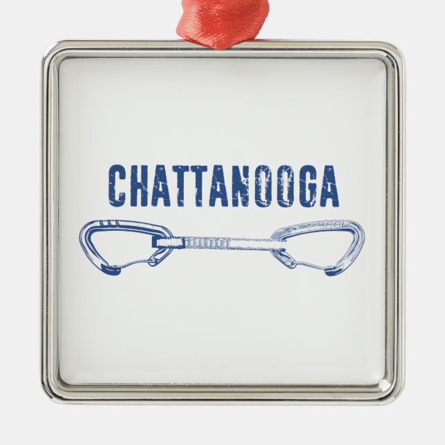 Chattanooga-klättring Quickdraw Julgransprydnad Metall (Framsidan)