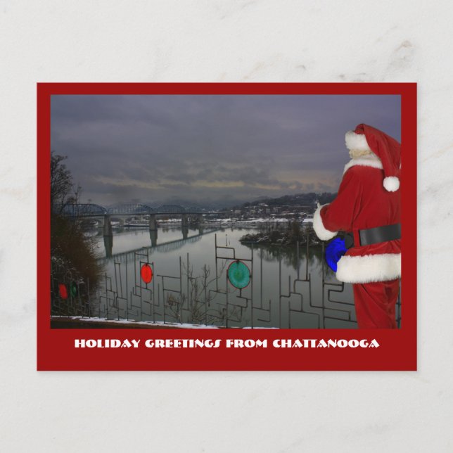 Chattanooga Santa Helg Vykort (Framsida)