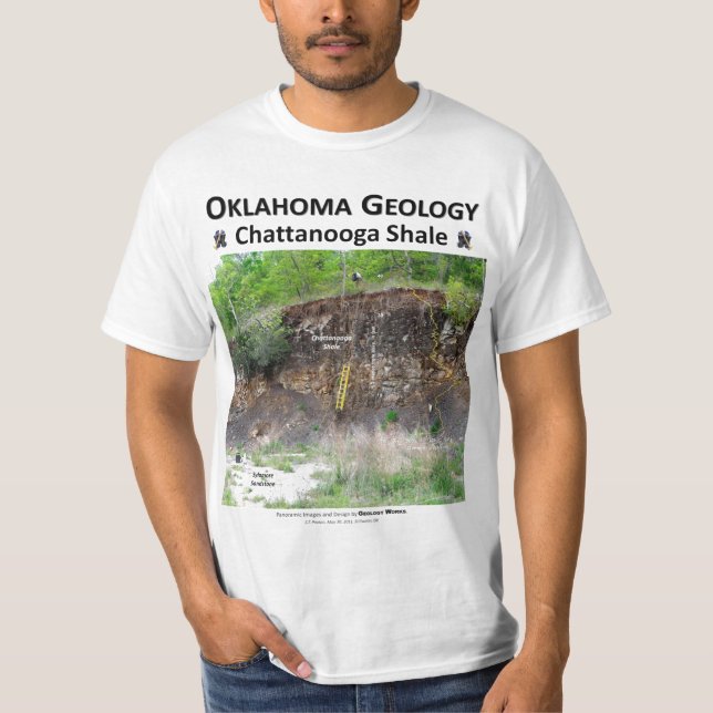 Chattanooga skiffer mig - Outcropkarakterisering T Shirt (Framsida)