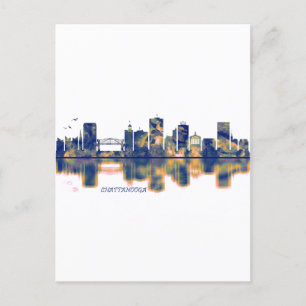 Chattanooga Skyline Helg Vykort