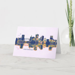 Chattanooga Skyline Helgkort