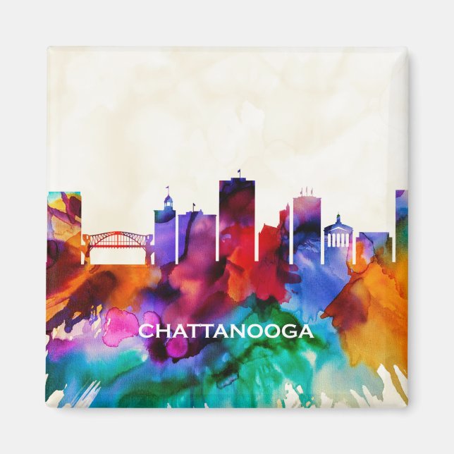 Chattanooga Skyline Magnet (Framsidan)