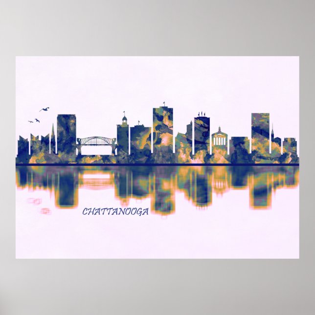 Chattanooga Skyline Poster (Framsidan)