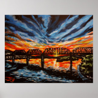"Chattanooga Sunrise" Poster/skriver ut Poster