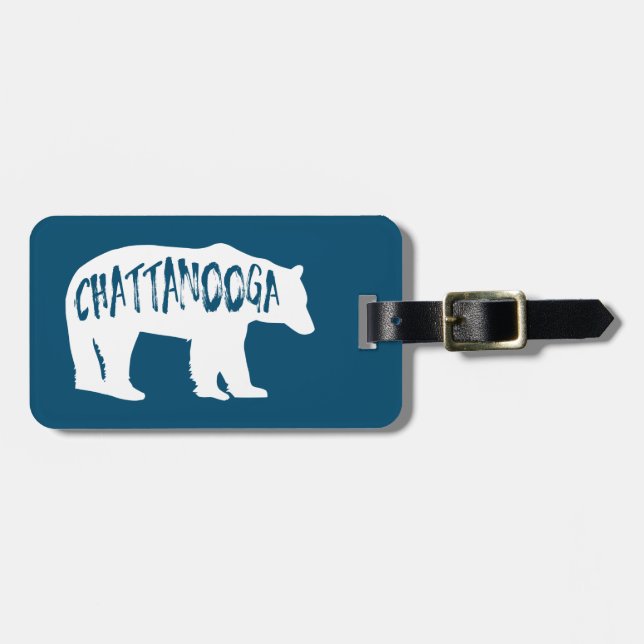 Chattanooga Tennessee Bear Bagagebricka (Horisontell Framsida)