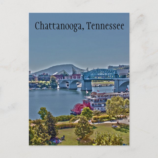 Chattanooga, Tennessee-fotovykort Vykort (Framsida)