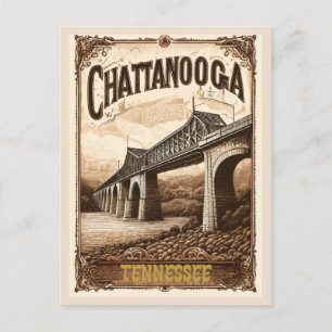 Chattanooga Tennessee Gamla Vintagen Vykort