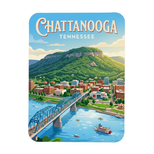 Chattanooga, Tennessee Magnet (Vertikal)