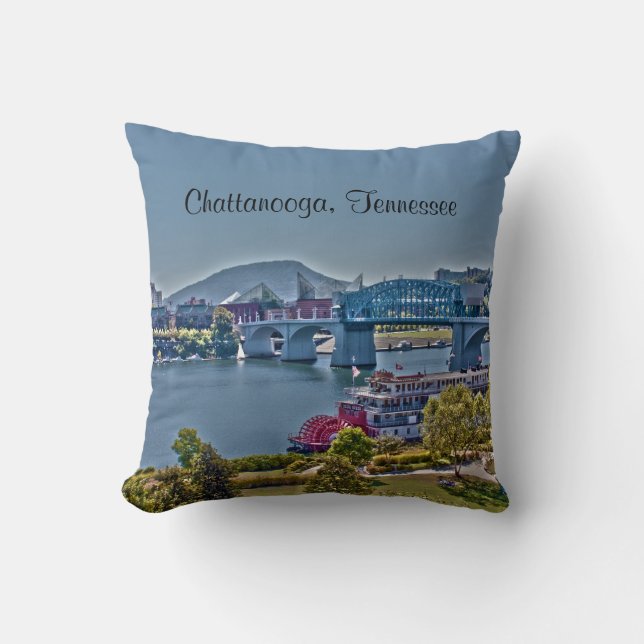 Chattanooga, Tennessee Photo Pillow Kudde (Framsida)