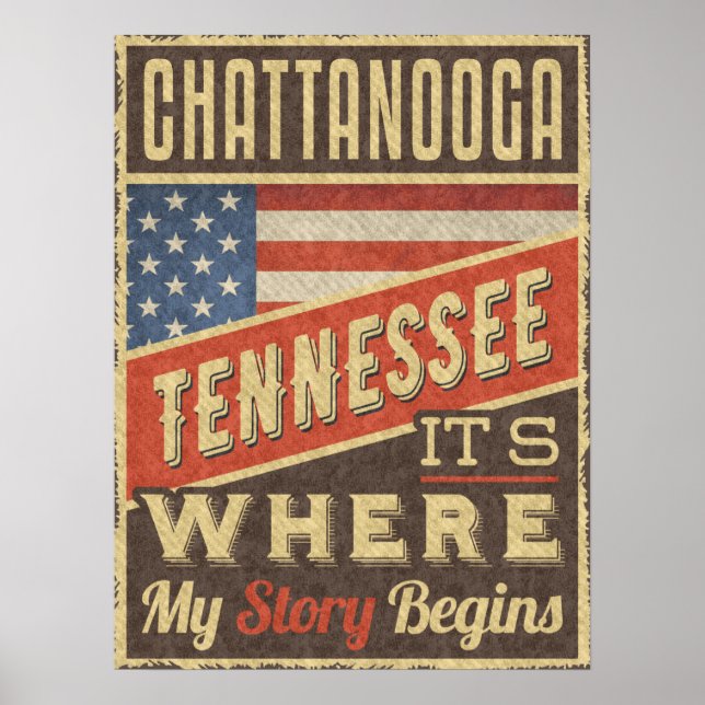 Chattanooga Tennessee Poster (Framsidan)