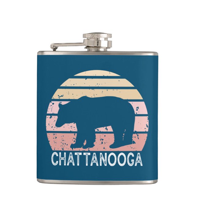 Chattanooga Tennessee Retro Bear Fickplunta (Framsidan)
