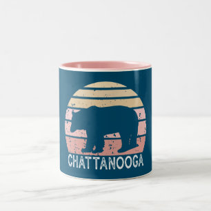 Chattanooga Tennessee Retro Bear Två-Tonad Mugg