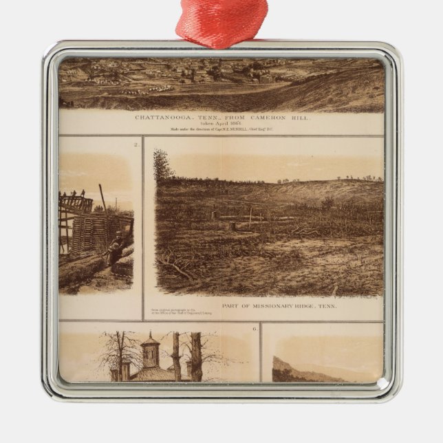 Chattanooga Tennessee River Julgransprydnad Metall (Framsidan)