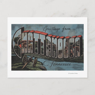 Chattanooga, Tennessee (River Scene) Vykort