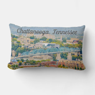 Chattanooga, Tennessee Skyline Lumbarkudde