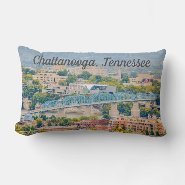 Chattanooga, Tennessee Skyline Lumbarkudde (Framsida)