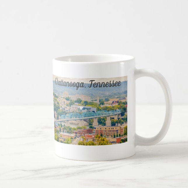 Chattanooga, Tennessee Skyline Mugg (Höger)