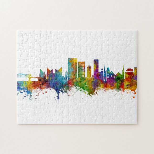 Chattanooga Tennessee Skyline Pussel (Horisontell)