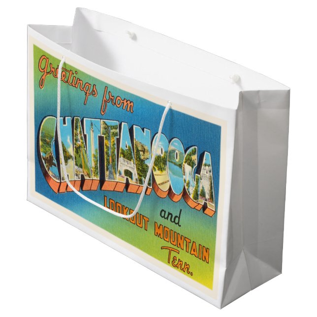 Chattanooga Tennessee TN vintage resorsouvenir (Framsidan Vinklad)