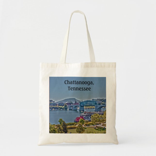 Chattanooga, Tennessee Tote Bag Tygkasse (Framsidan)