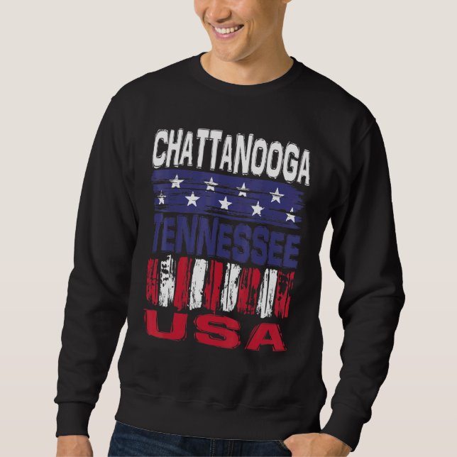 Chattanooga Tennessee Usa Lång Ärmad Tröja (Framsida)