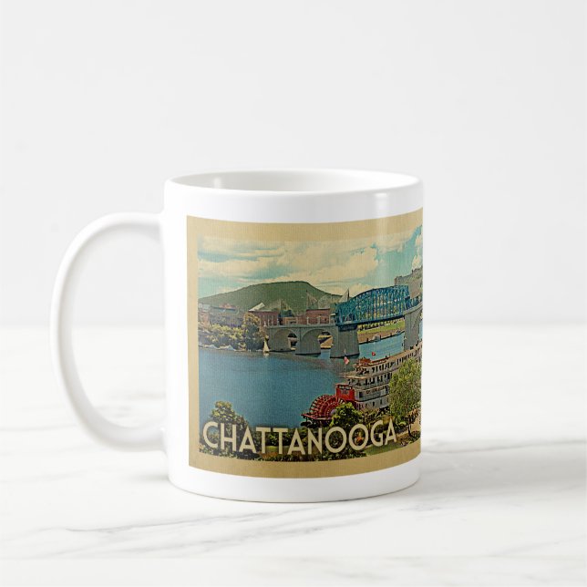 Chattanooga Tennessee vintage resor Kaffemugg (Vänster)