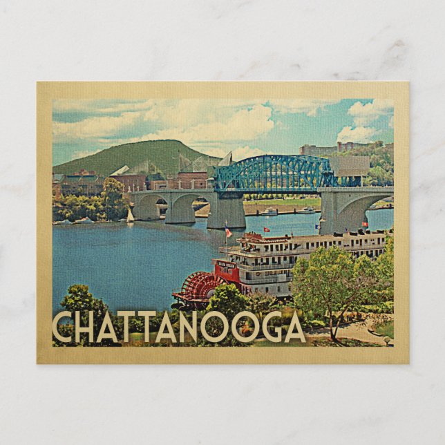 Chattanooga Tennessee Vintage resor Vykort (Framsida)